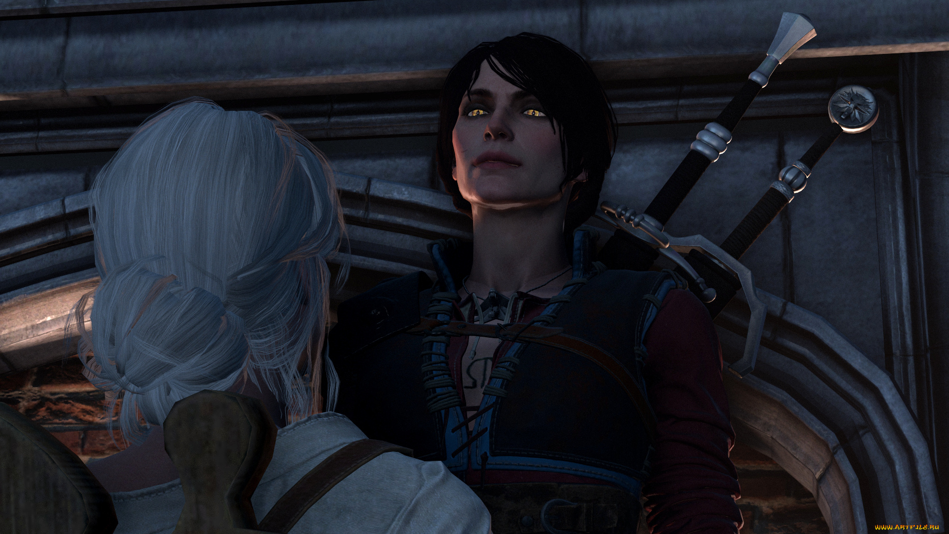 3д, графика, фантазия, , fantasy, фон, взгляд, девушки