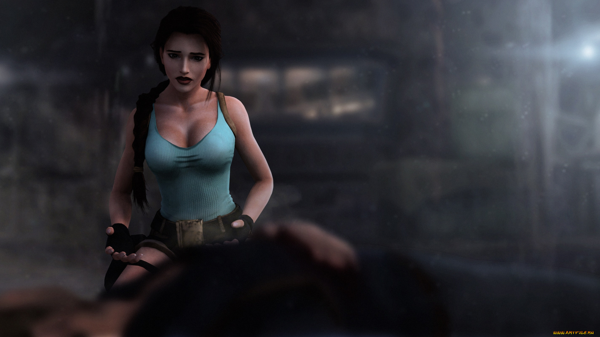 3д, графика, фантазия, , fantasy, фон, взгляд, девушка