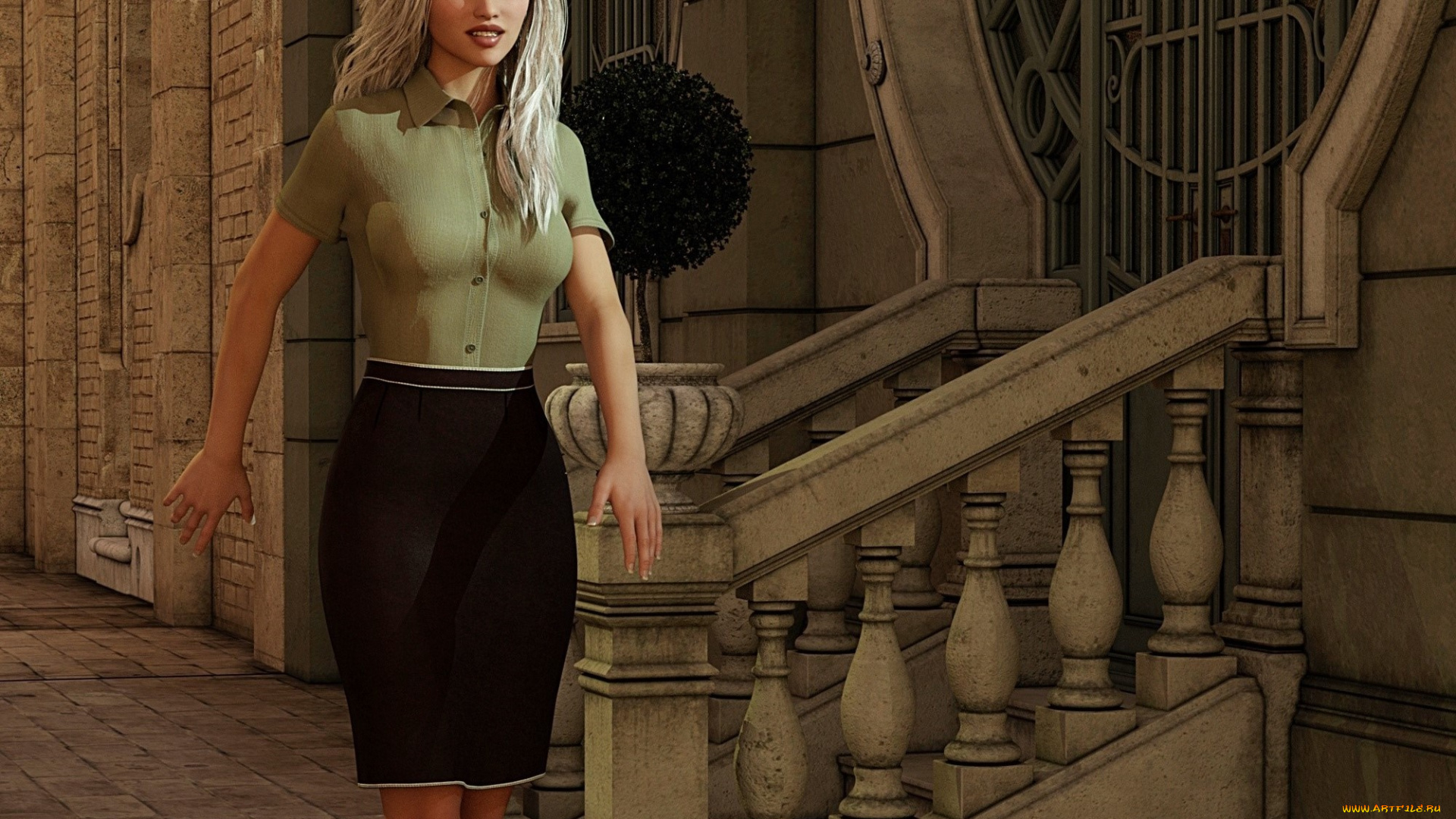 3д, графика, люди, , people, фон, взгляд, девушка