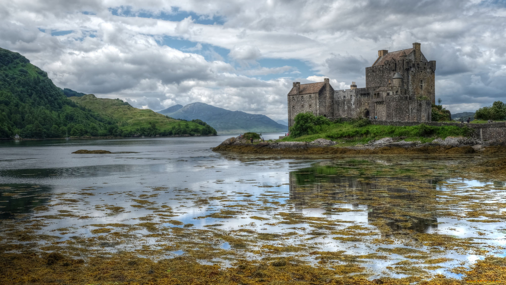 eilean, donan, castle, , scotland, города, замок, эйлен-донан, , шотландия, замок