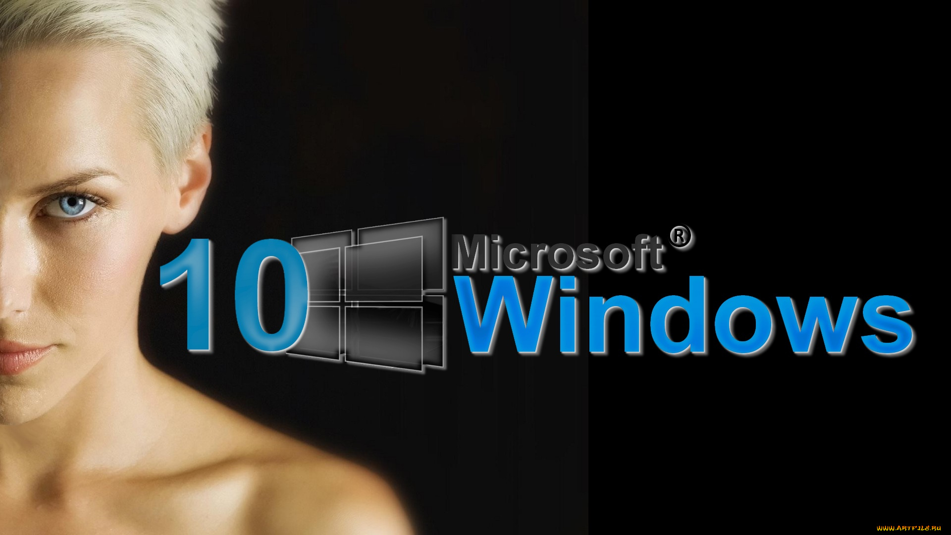 компьютеры, windows, 10, фон, логотип