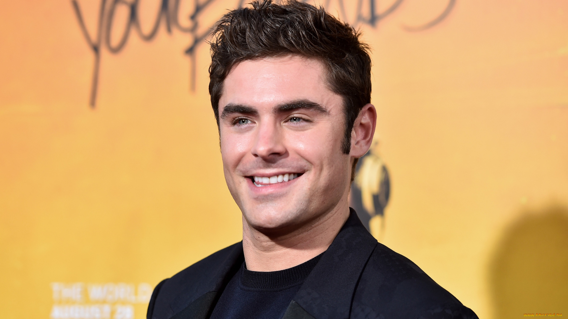 мужчины, zac, efron, улыбка