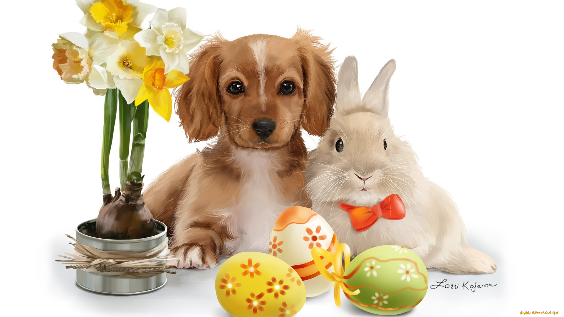 рисованное, праздники, easter, пасха, lorri, kajenna, праздник, арт, детская