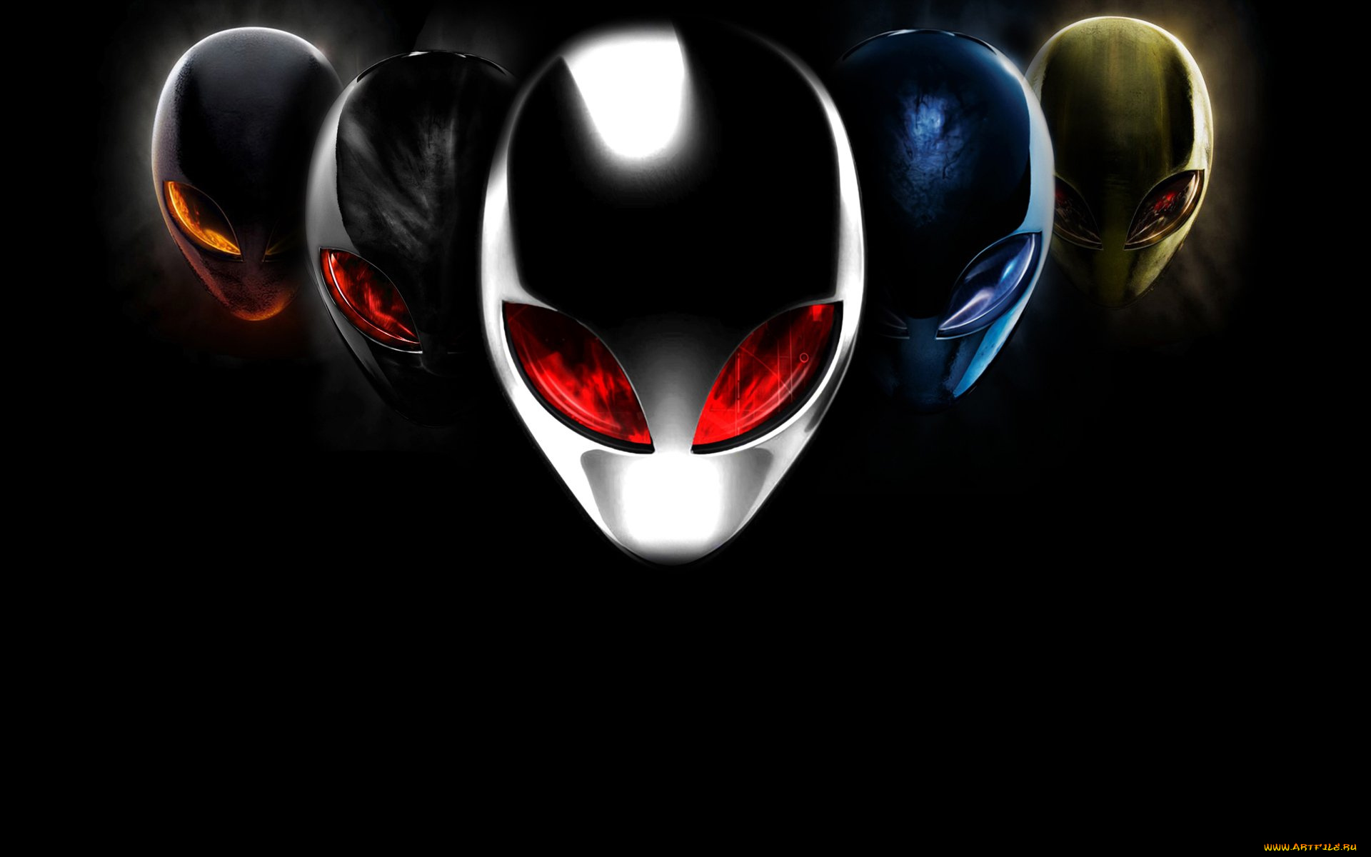 компьютеры, alienware, логотип, фон