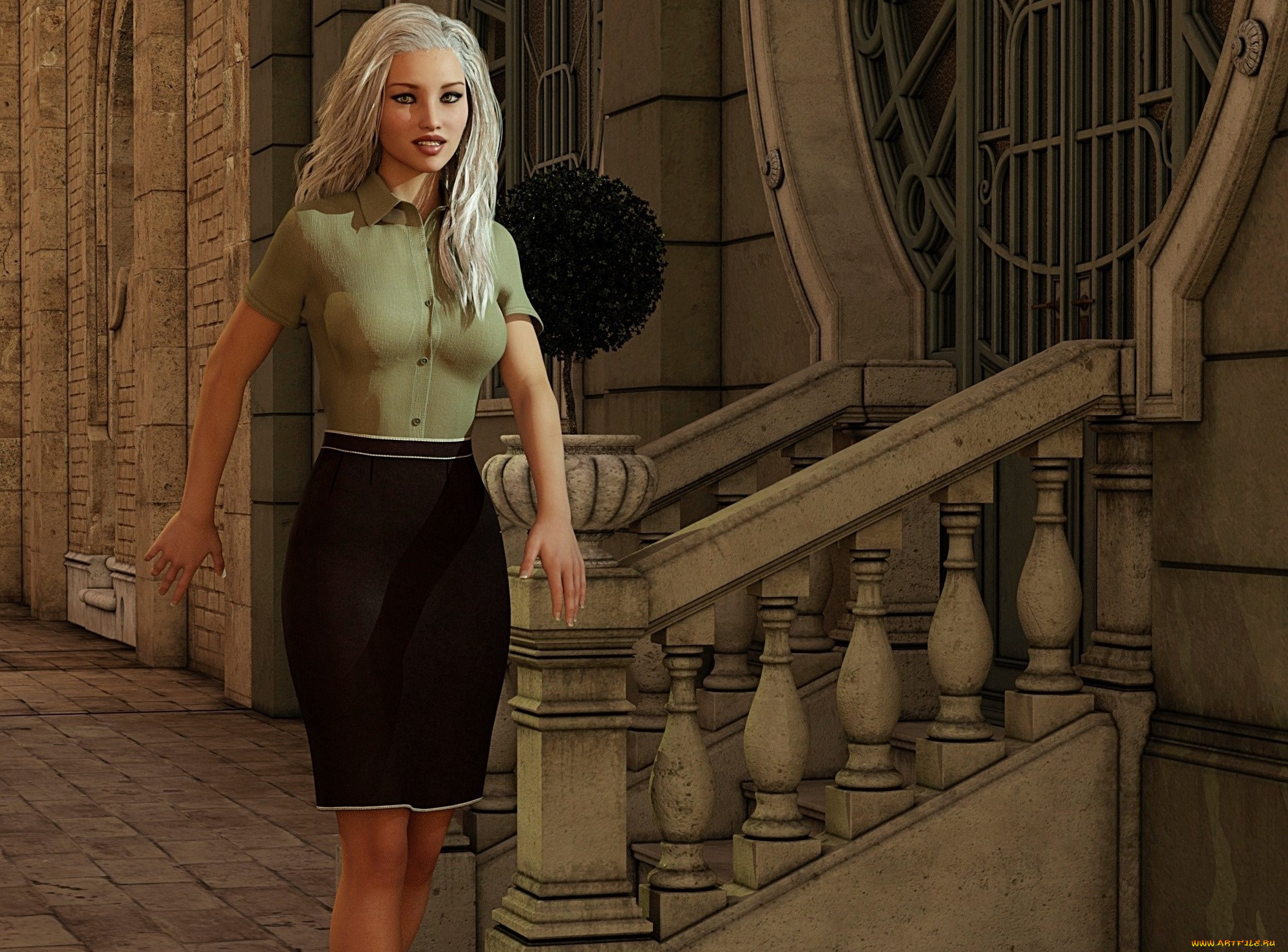 3д, графика, люди, , people, фон, взгляд, девушка