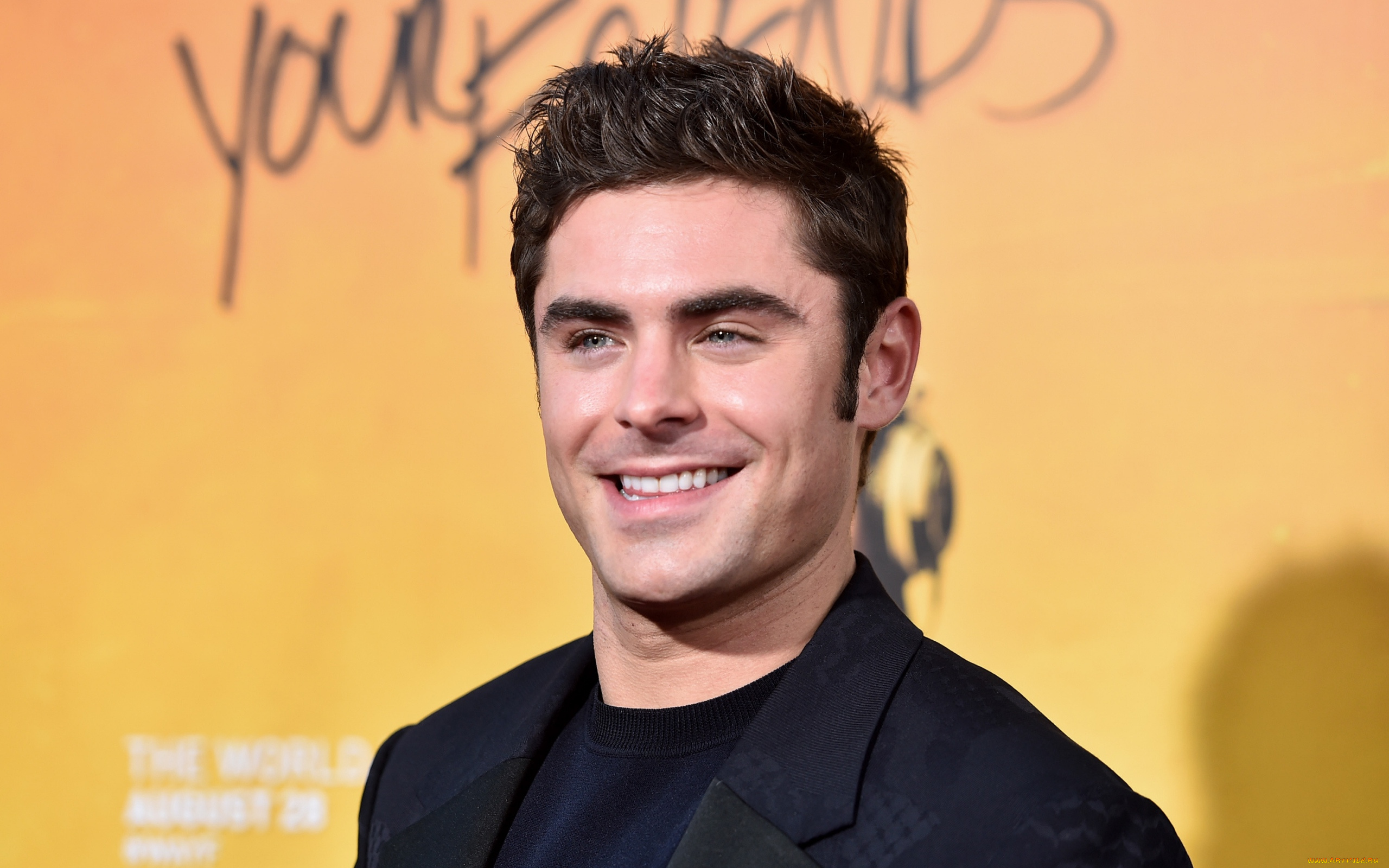 мужчины, zac, efron, улыбка