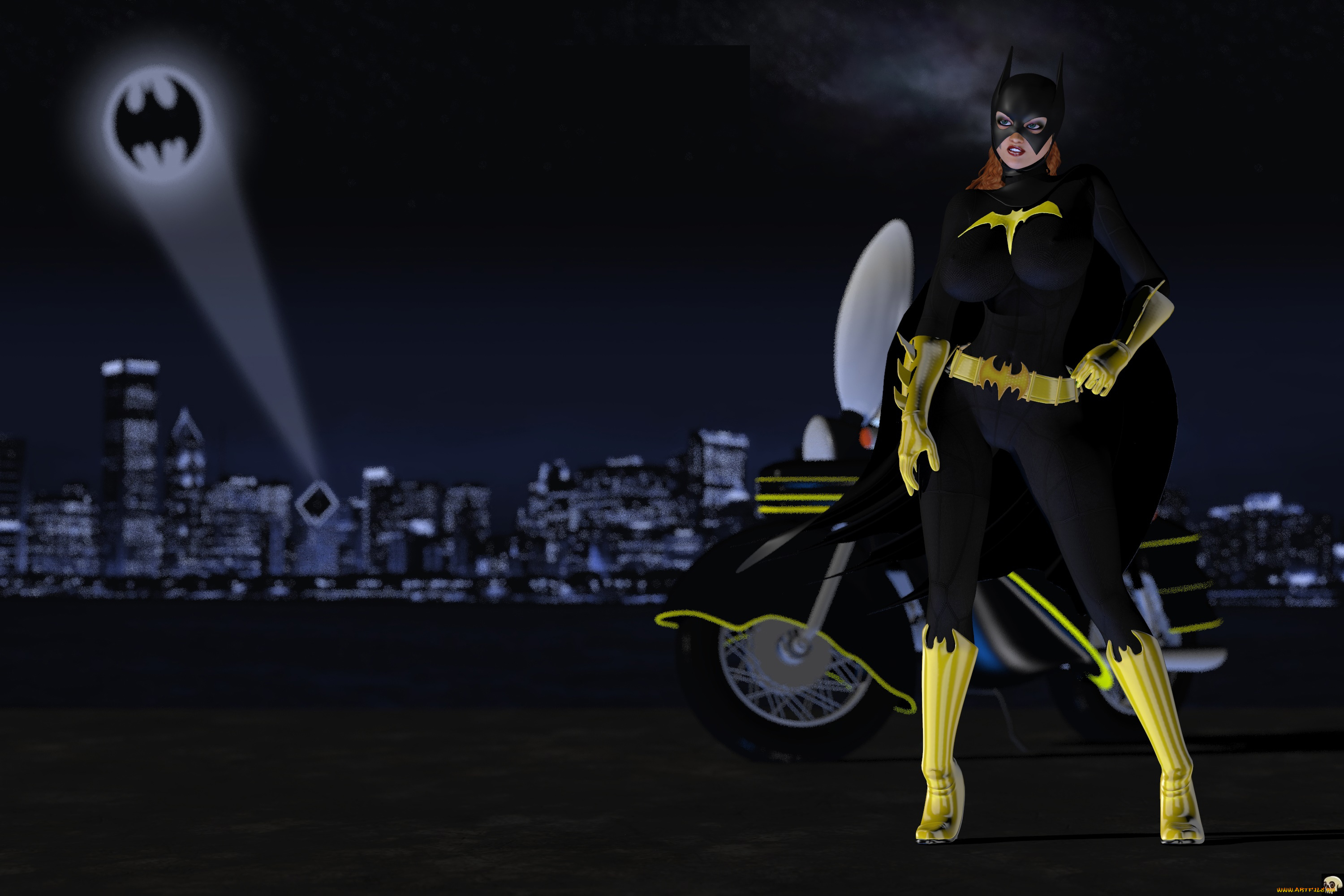 3д, графика, фантазия, , fantasy, девушка, взгляд, фон, супермен