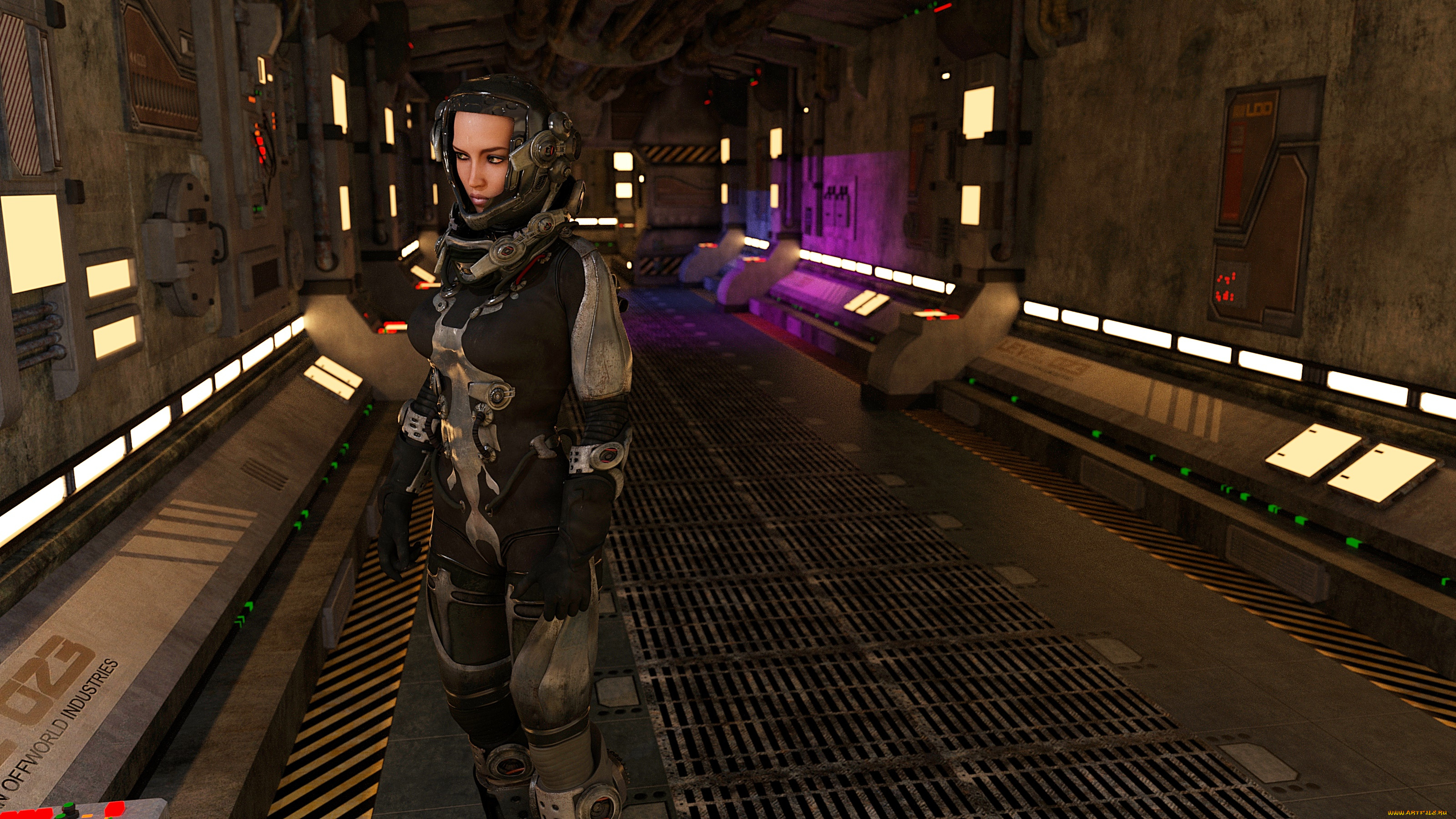 3д, графика, фантазия, , fantasy, фон, взгляд, девушка