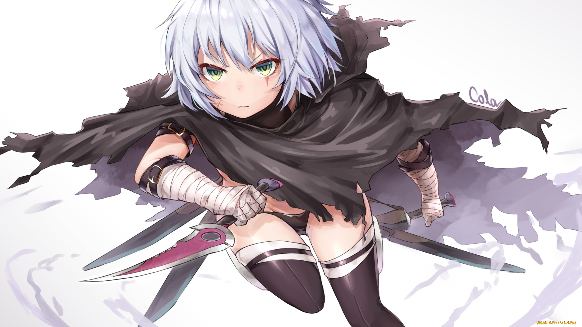 аниме, fate, stay, night, фон, девушка, взгляд