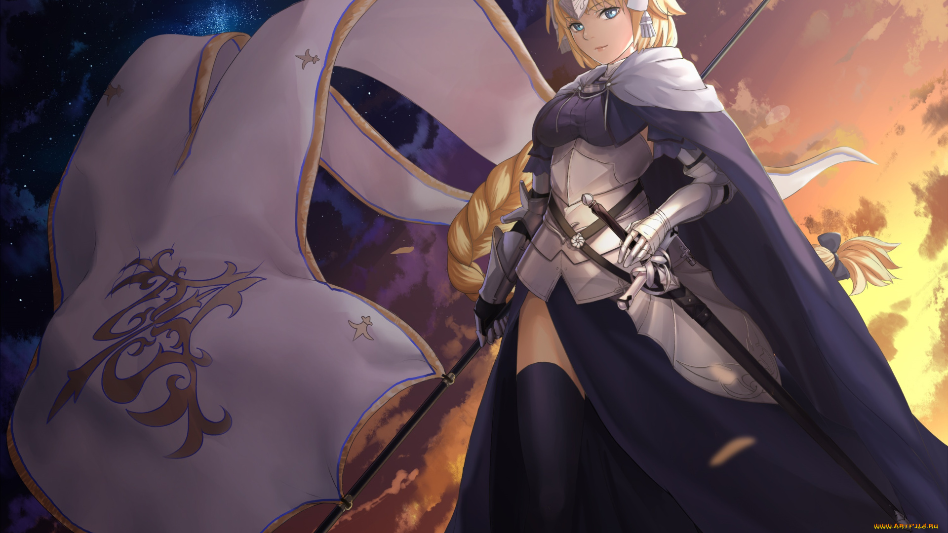 аниме, fate, stay, night, joan, alter