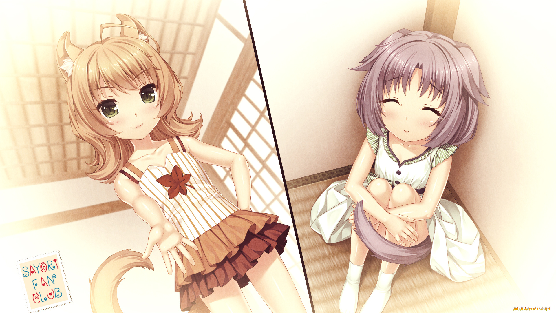 аниме, nekopara, девочки