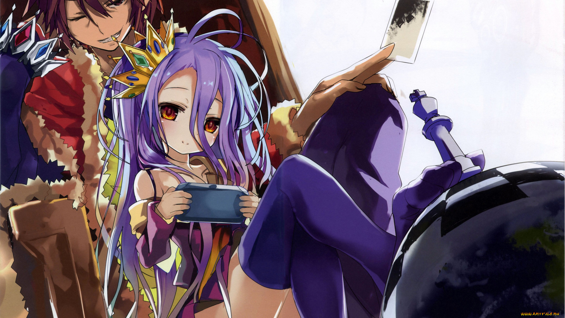 аниме, no, game, no, life, нет, игры, жизни