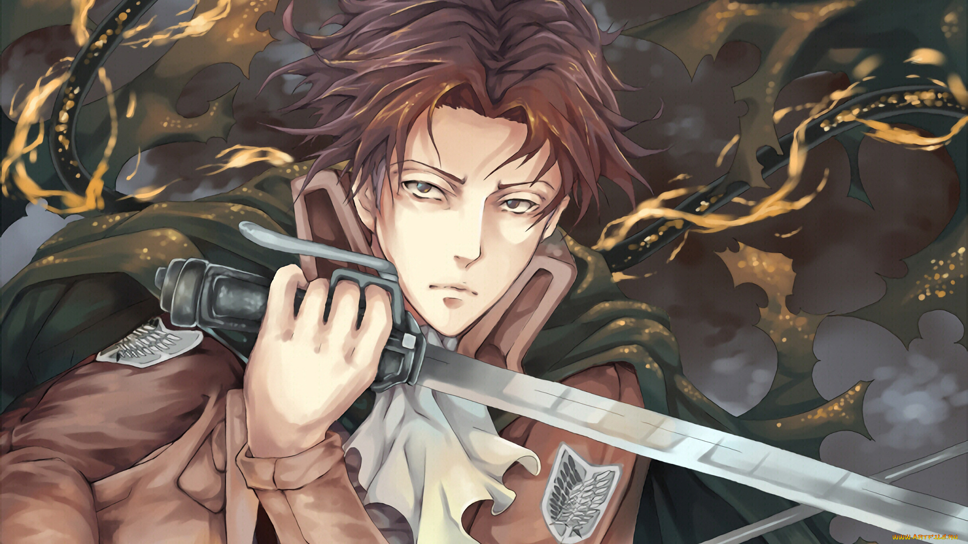 аниме, shingeki, no, kyojin, атака, титанов