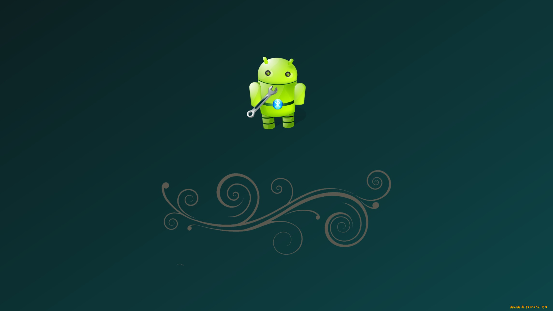 компьютеры, android, логотип, фон