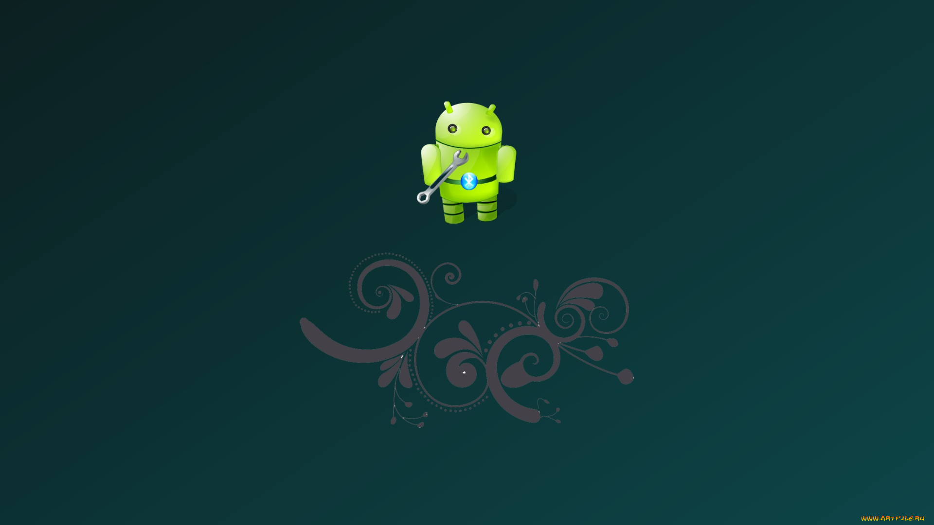 компьютеры, android, логотип, фон