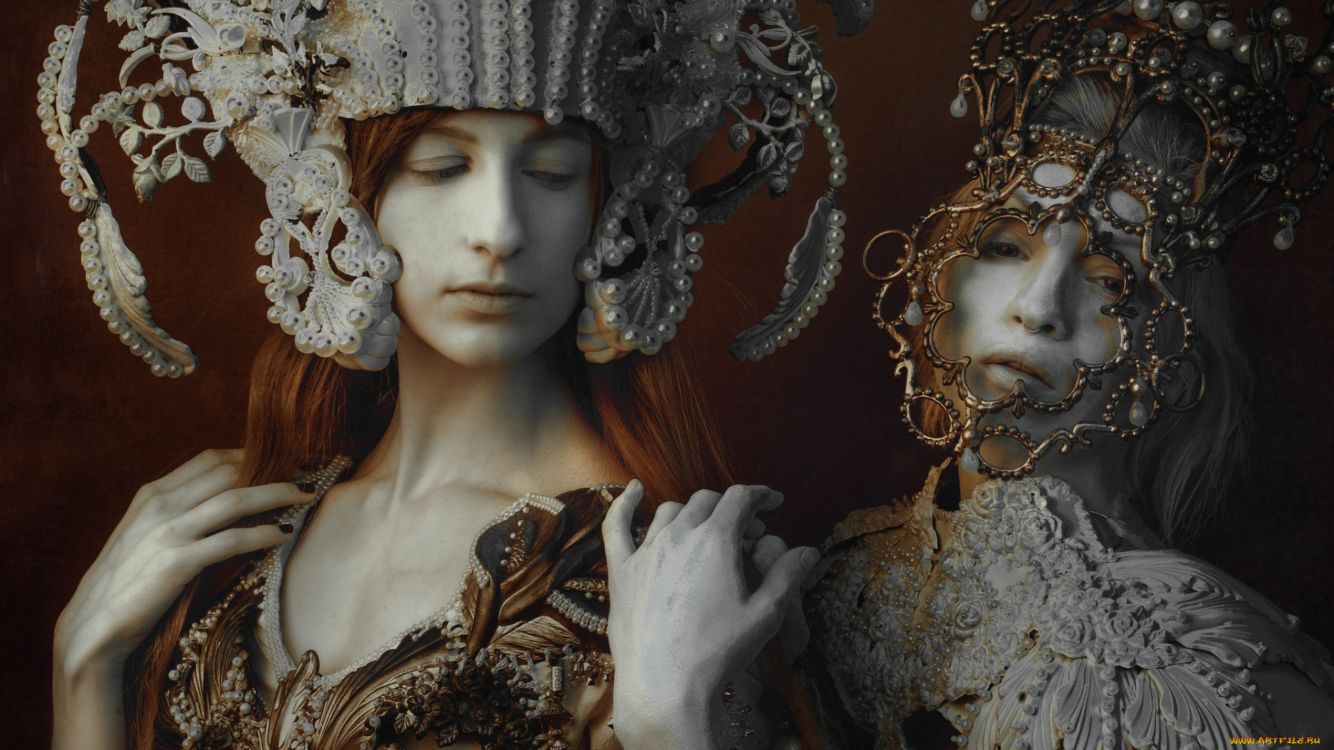 разное, маски, , карнавальные, костюмы, девушки, наряды, украшения