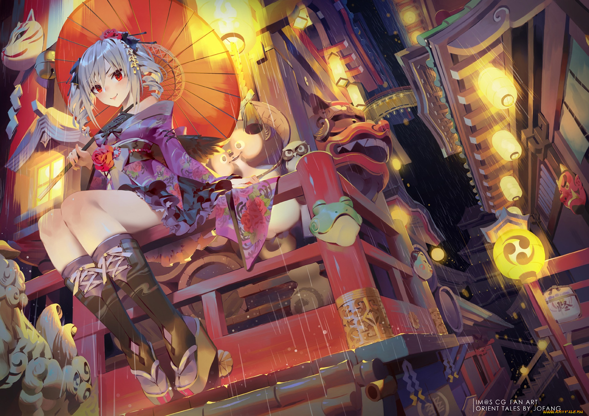 аниме, idolm@ster, девушка, взгляд, фон