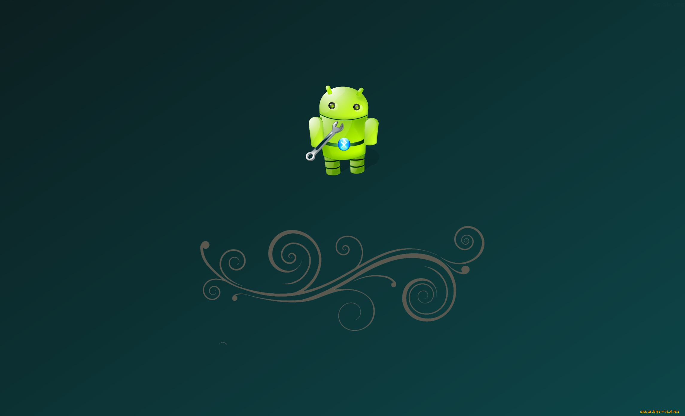 компьютеры, android, логотип, фон