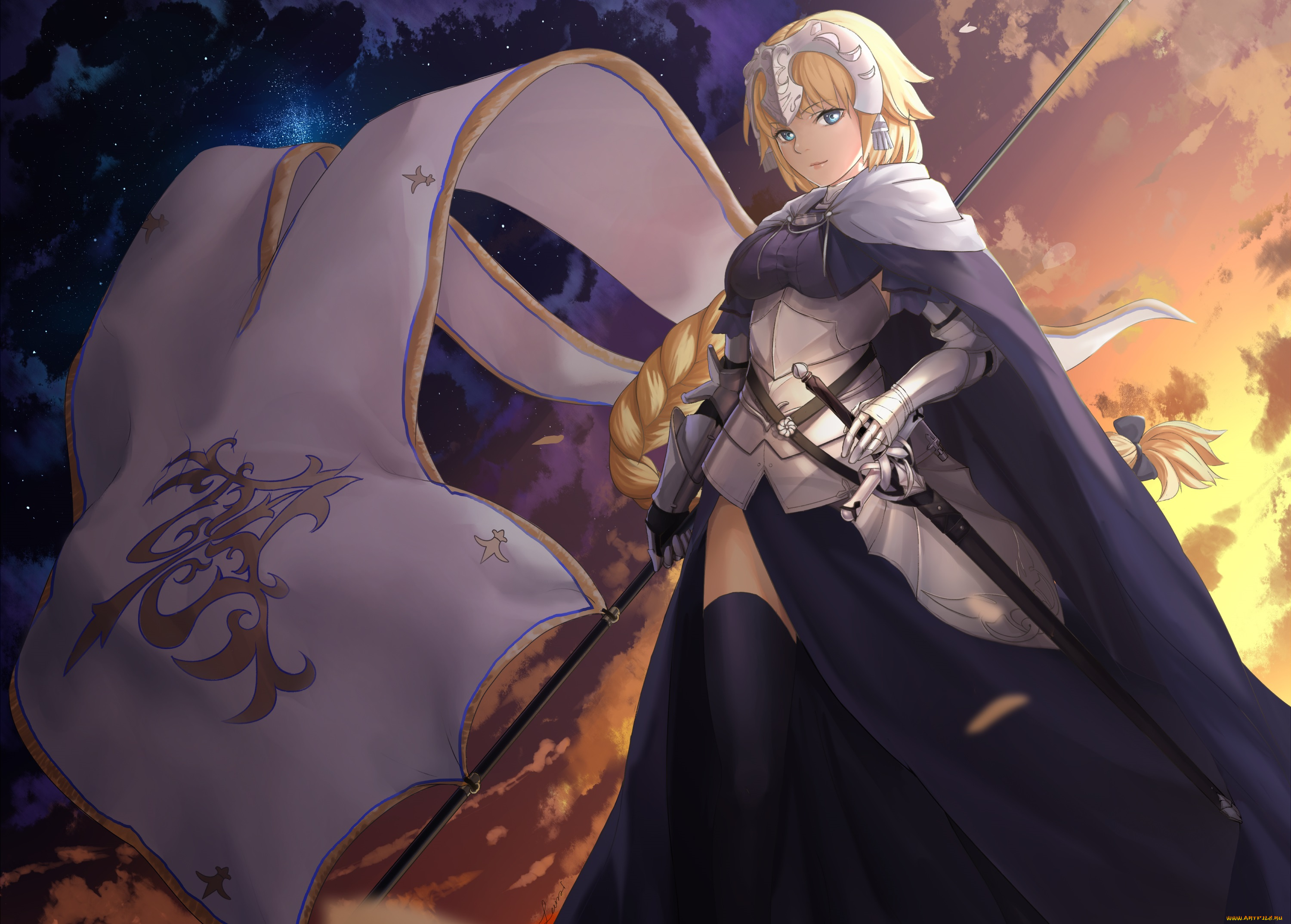 аниме, fate, stay, night, joan, alter