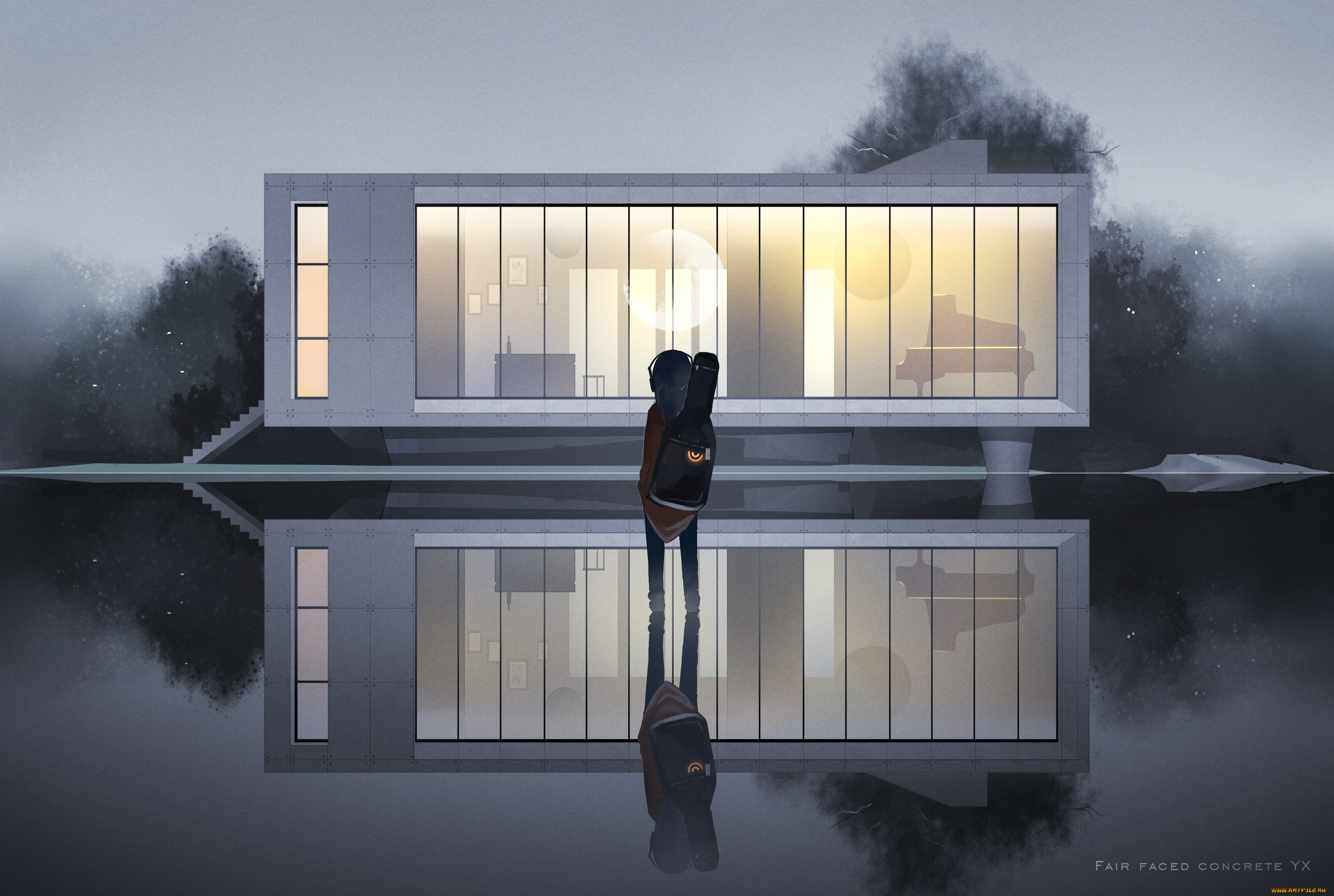 аниме, город, , улицы, , здания, yuushouku