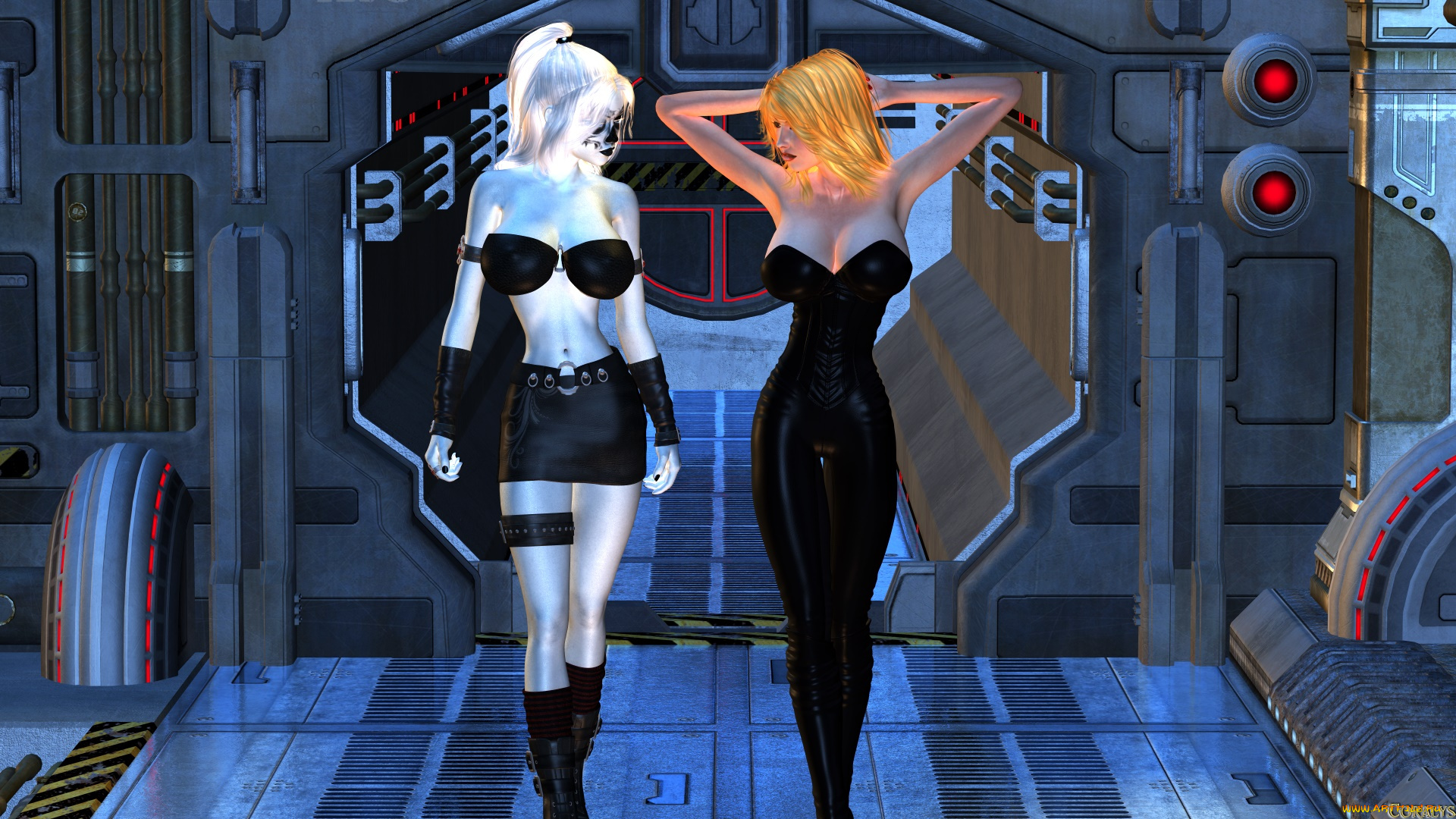 3д, графика, фантазия, , fantasy, фон, взгляд, девушки