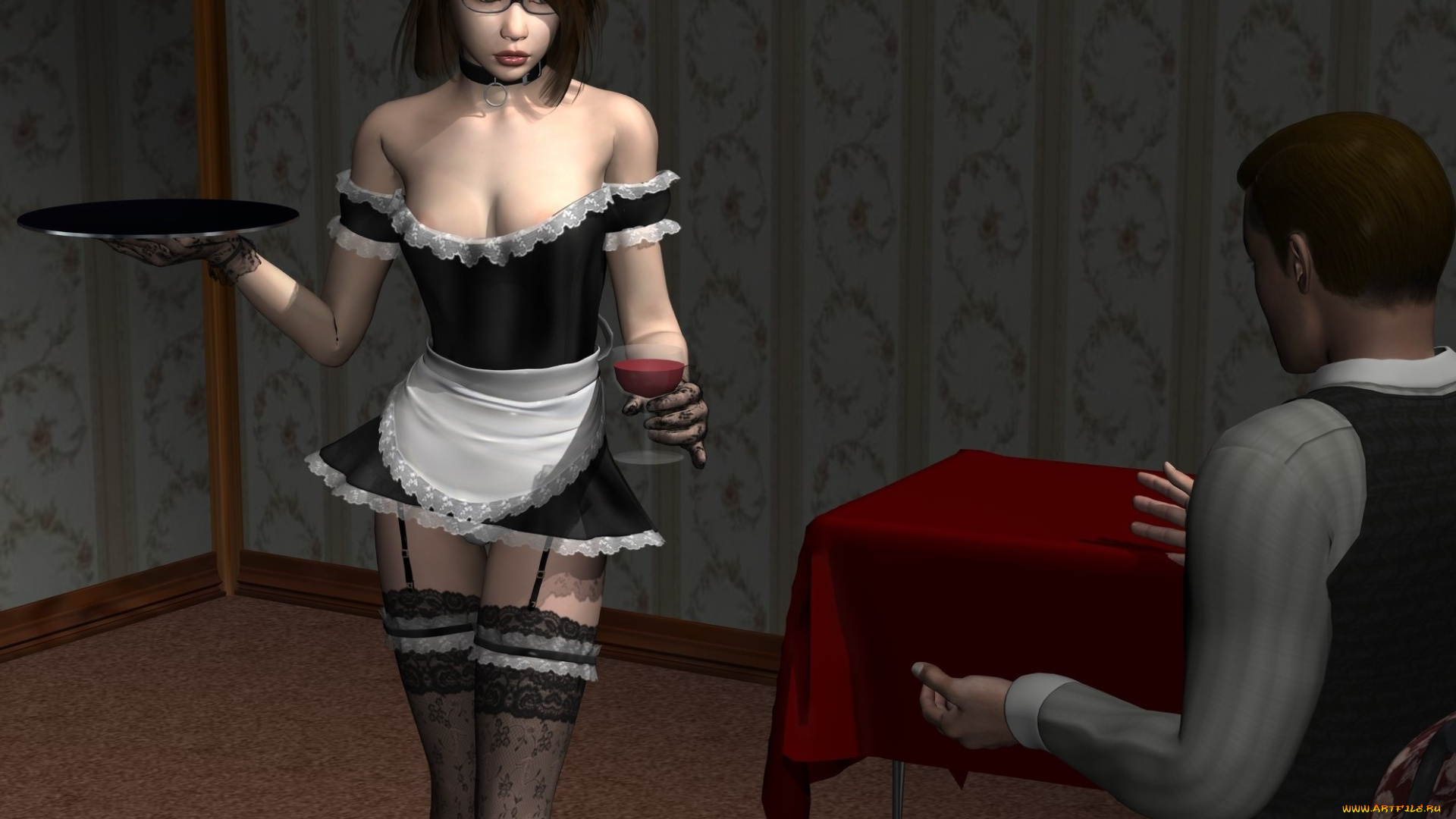 3д, графика, люди, , people, девушка, фон, взгляд