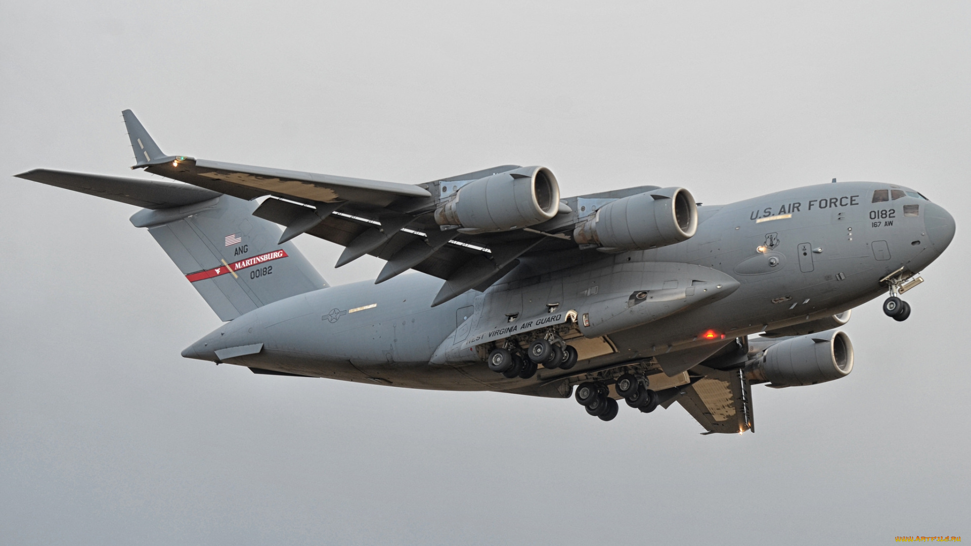 boeing, c17a, globemaster, iii, авиация, военно-транспортные, самолёты, ввс