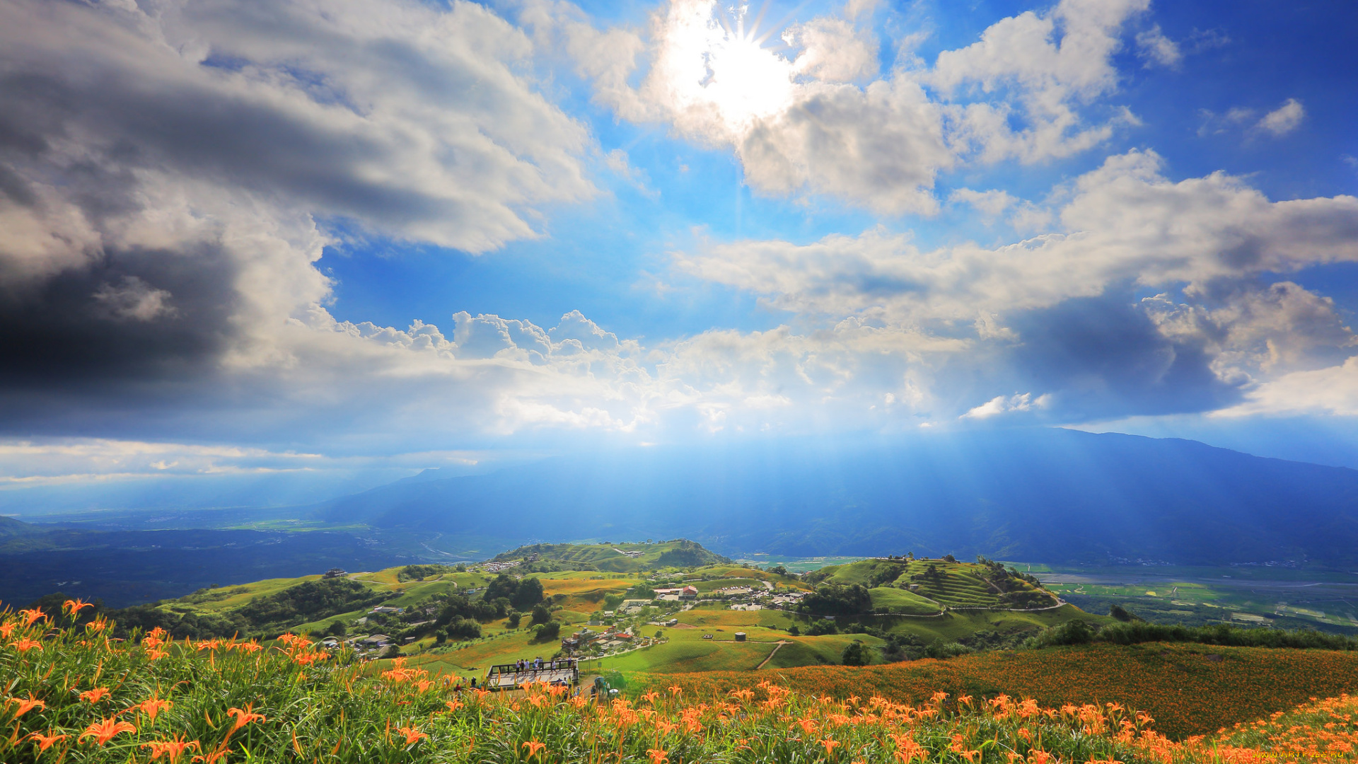 города, -, пейзажи, простор