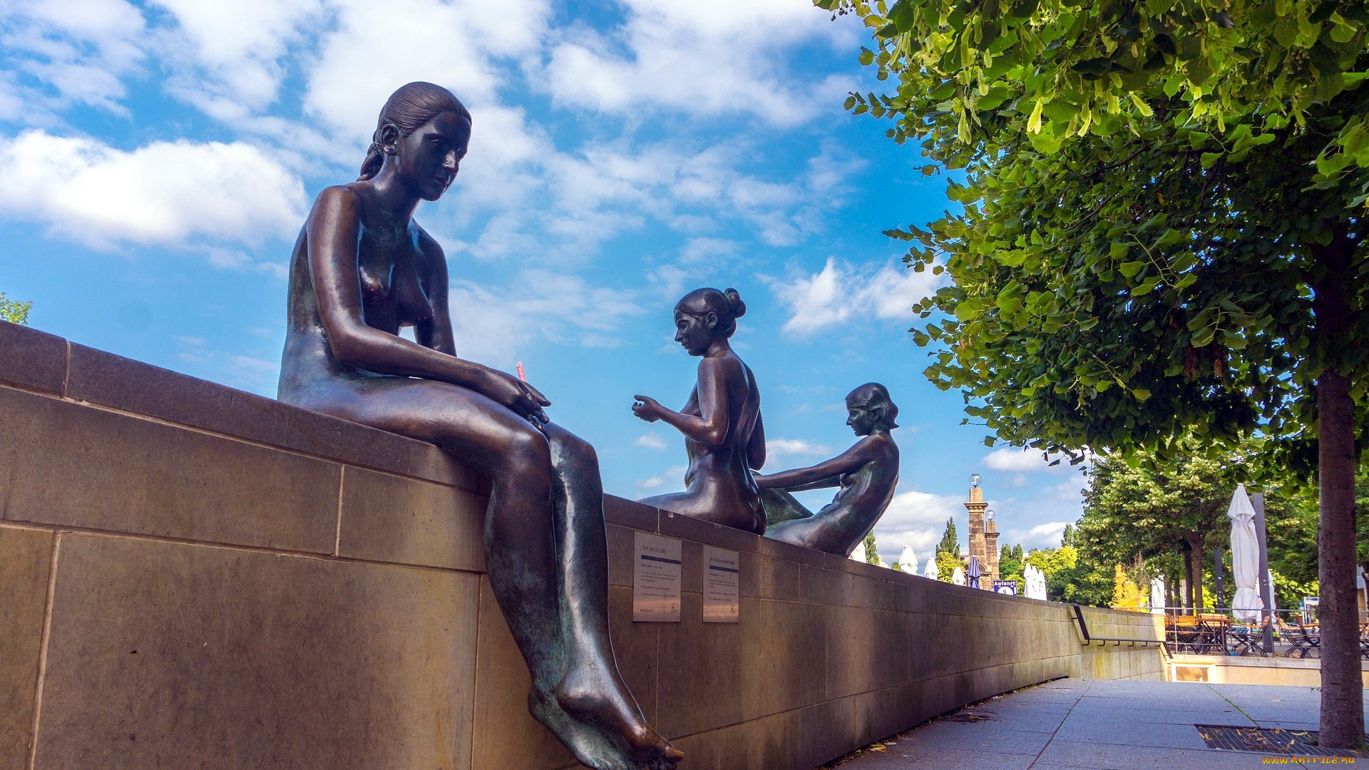 города, берлин, , германия, скульптуры