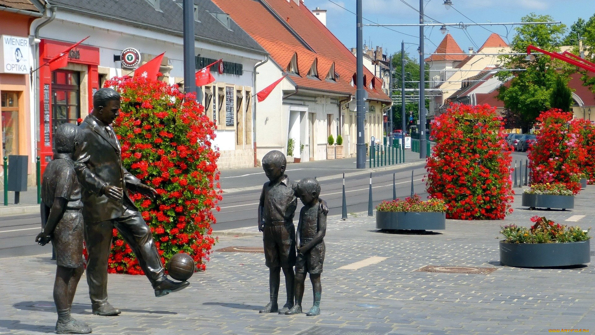 города, будапешт, , венгрия, скульптуры