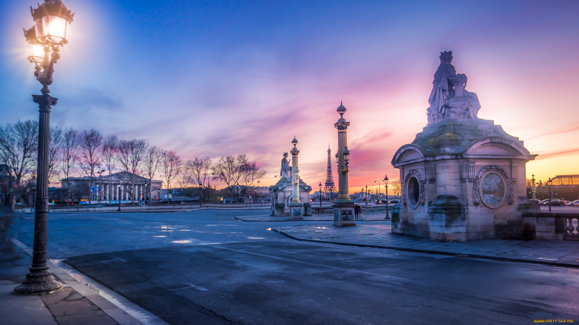 города, париж, , франция, простор