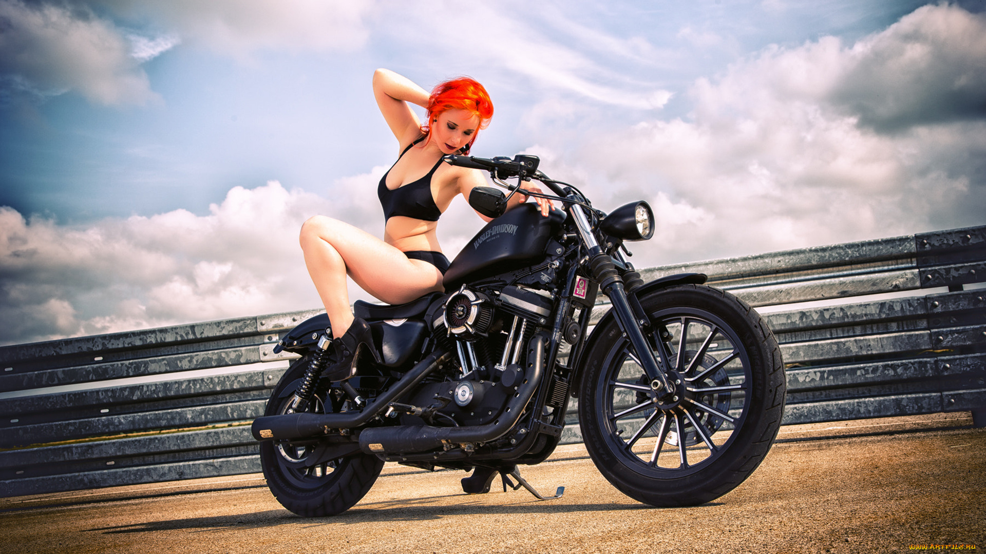 мотоциклы, мото, с, девушкой, девушки