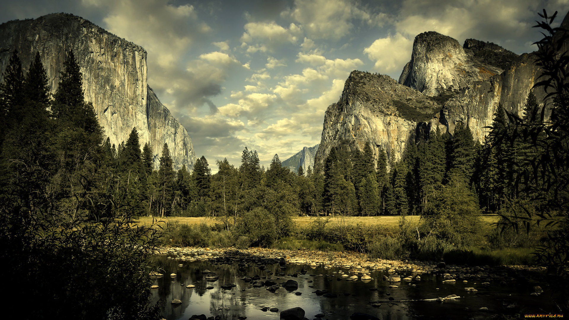 природа, горы, простор