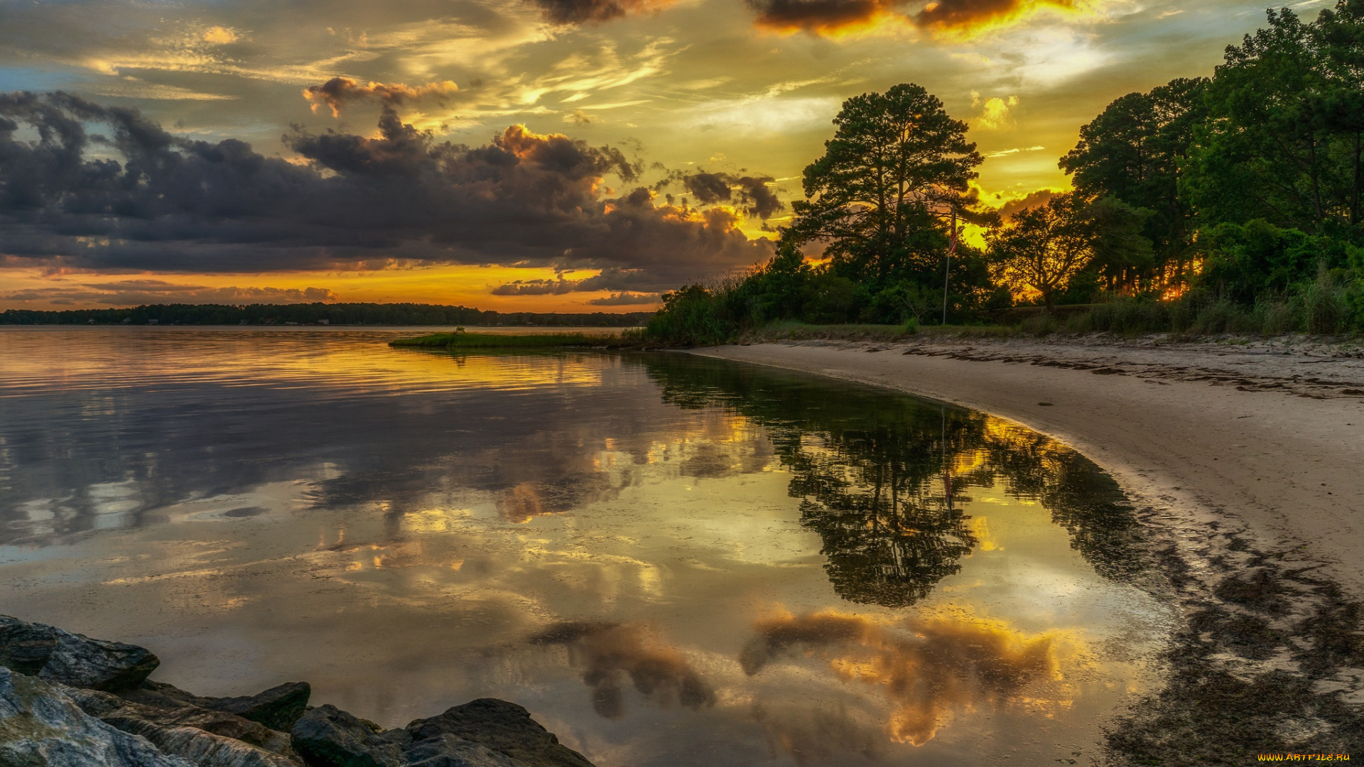 природа, реки, озера, простор