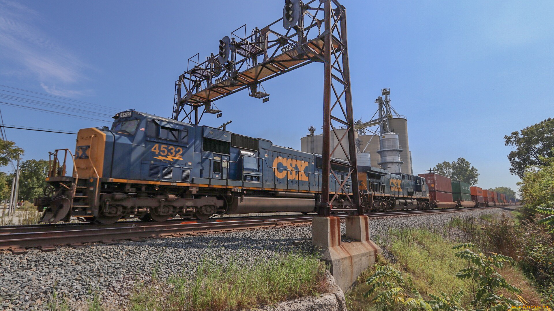 техника, поезда, локомотив, состав