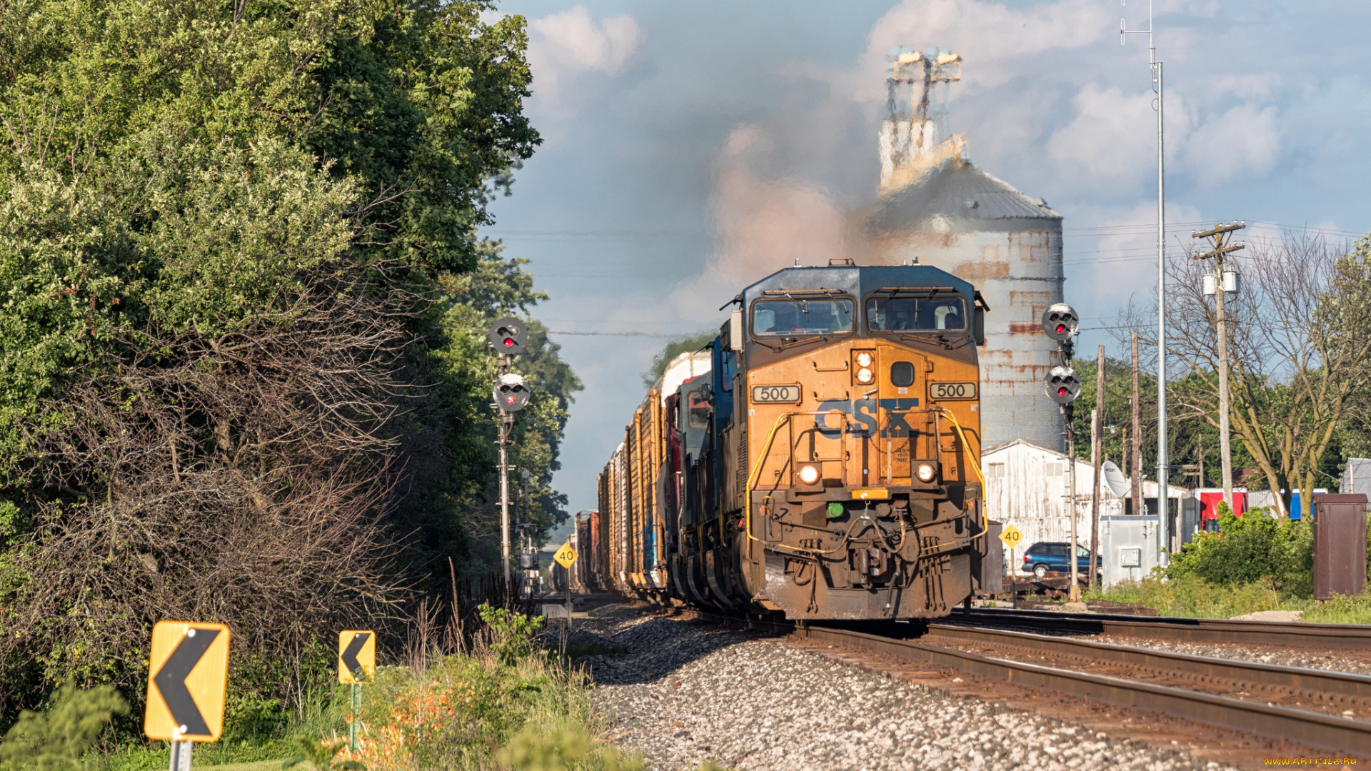 техника, поезда, локомотив, состав