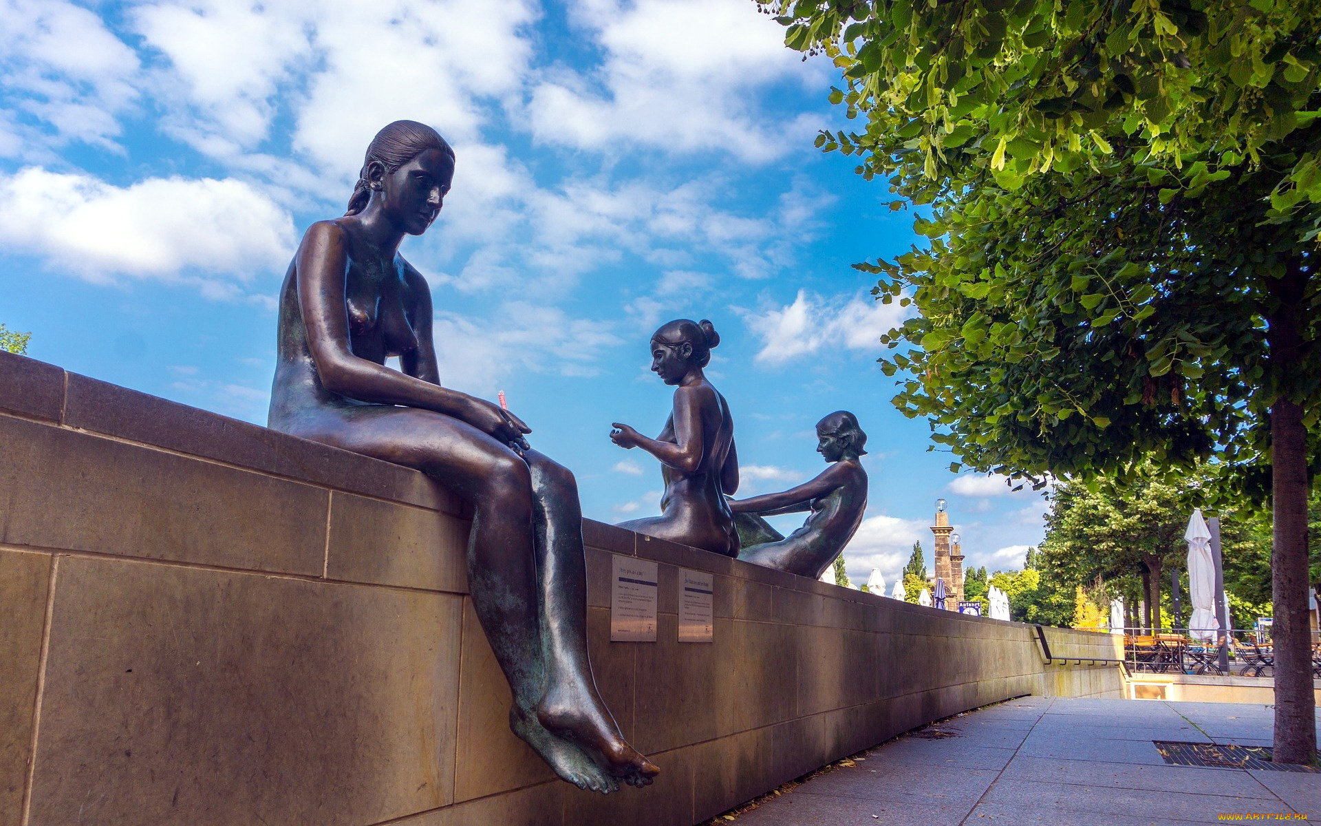 города, берлин, , германия, скульптуры