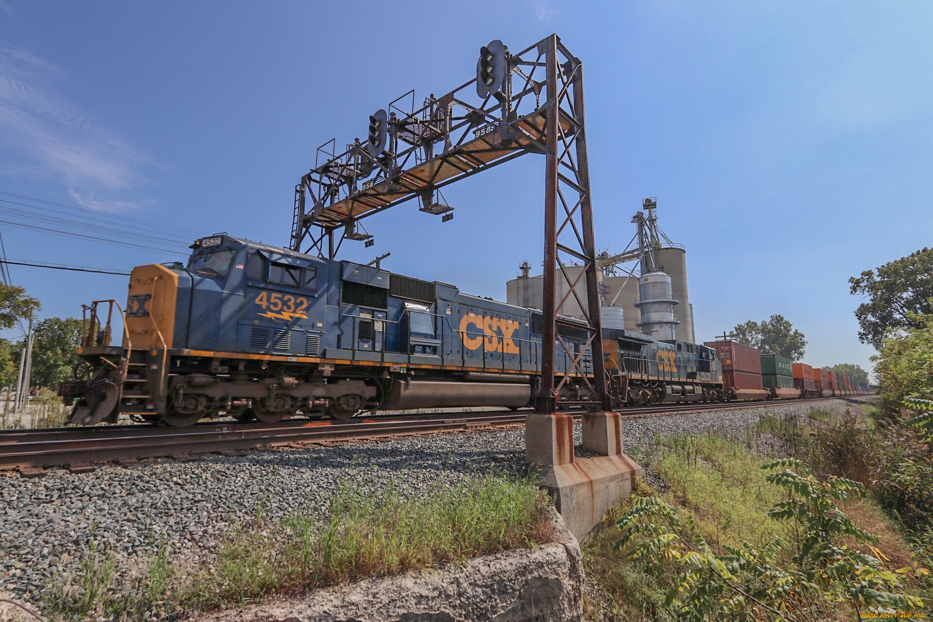 техника, поезда, локомотив, состав