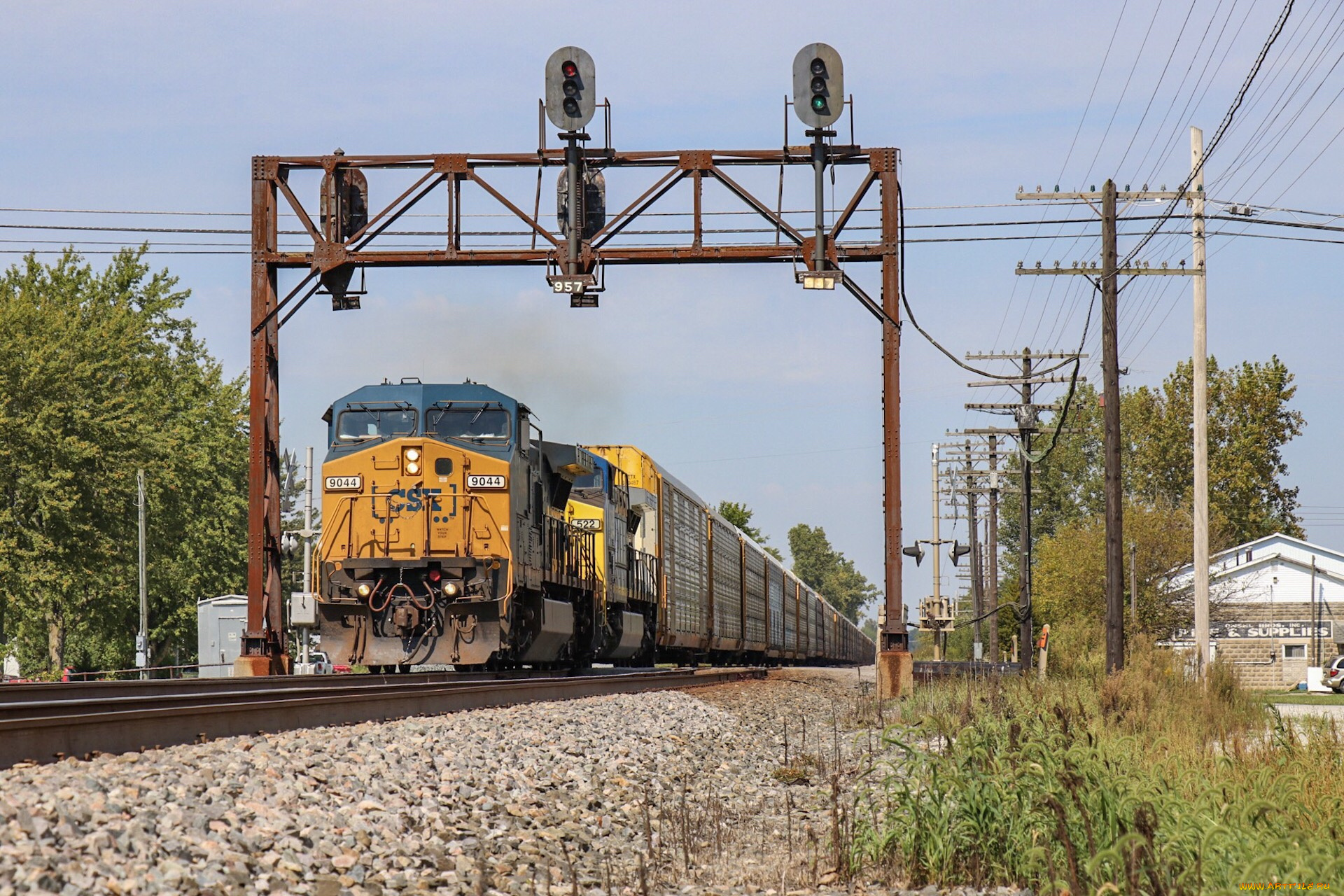 техника, поезда, локомотив, состав