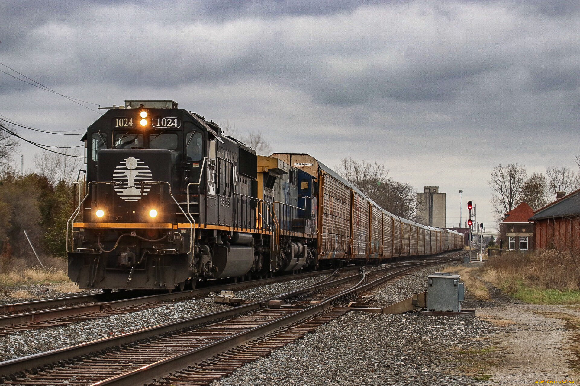 техника, поезда, локомотив, состав