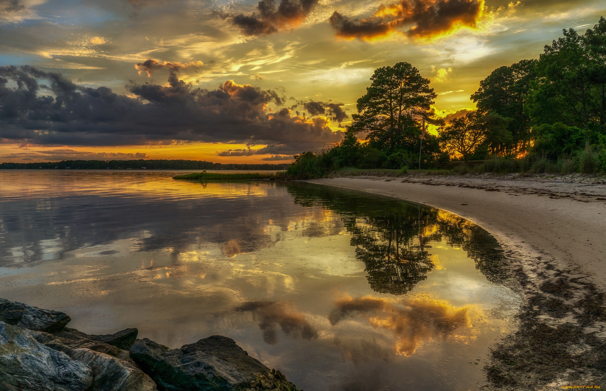 природа, реки, озера, простор