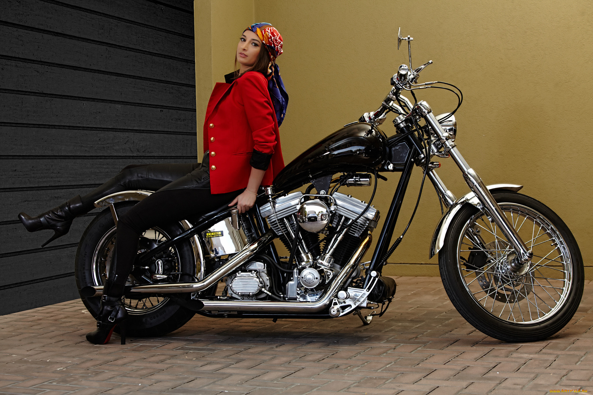 мотоциклы, мото, с, девушкой, девушки