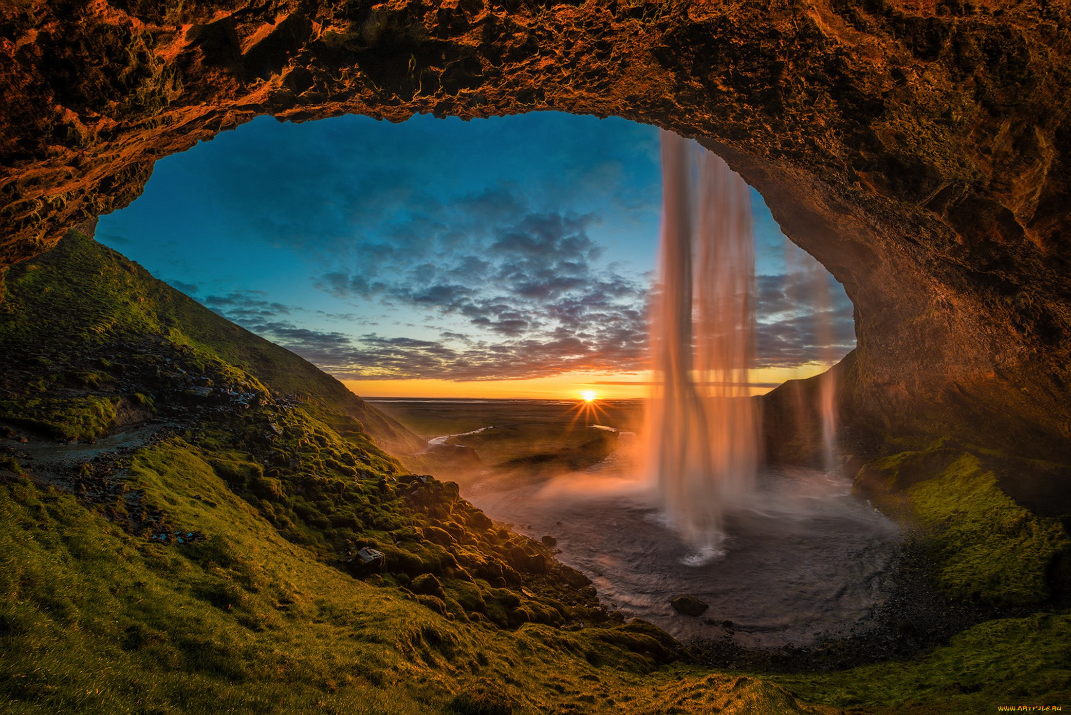 природа, водопады, простор