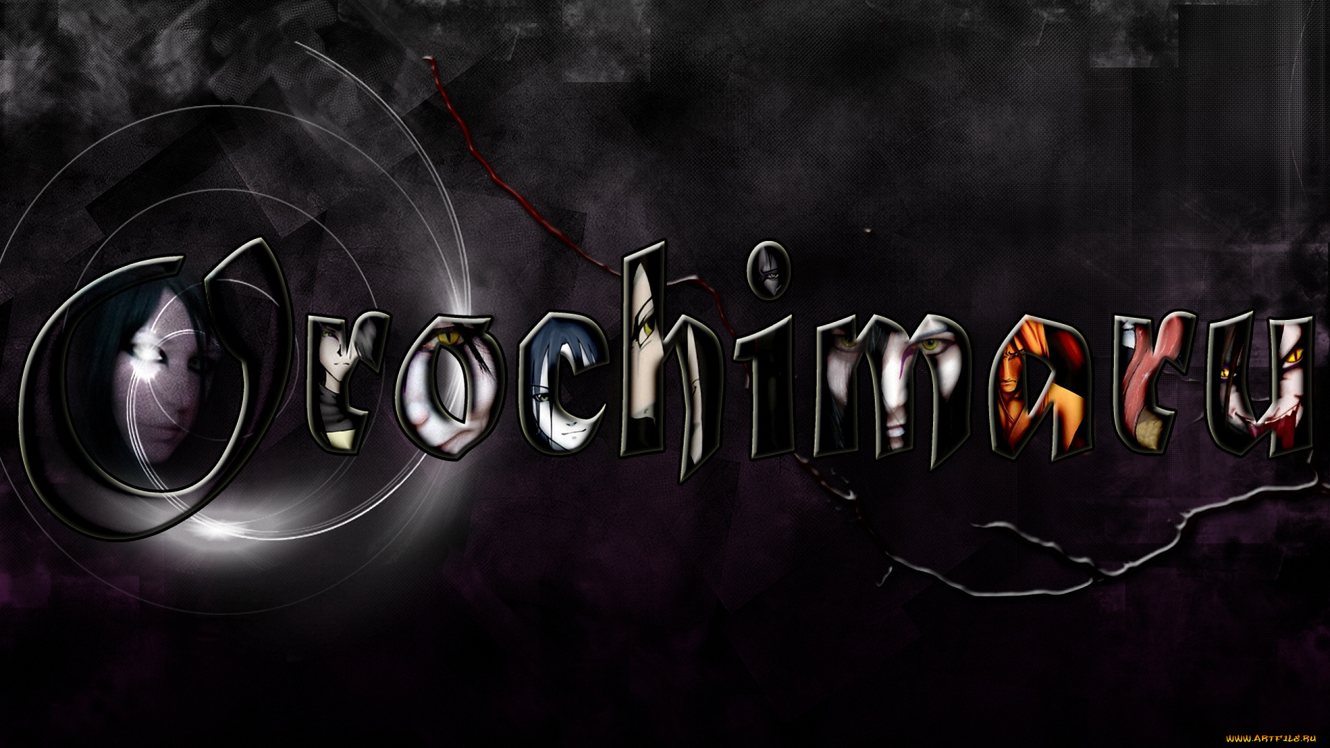 аниме, naruto, shinobi, orochimaru, sannin