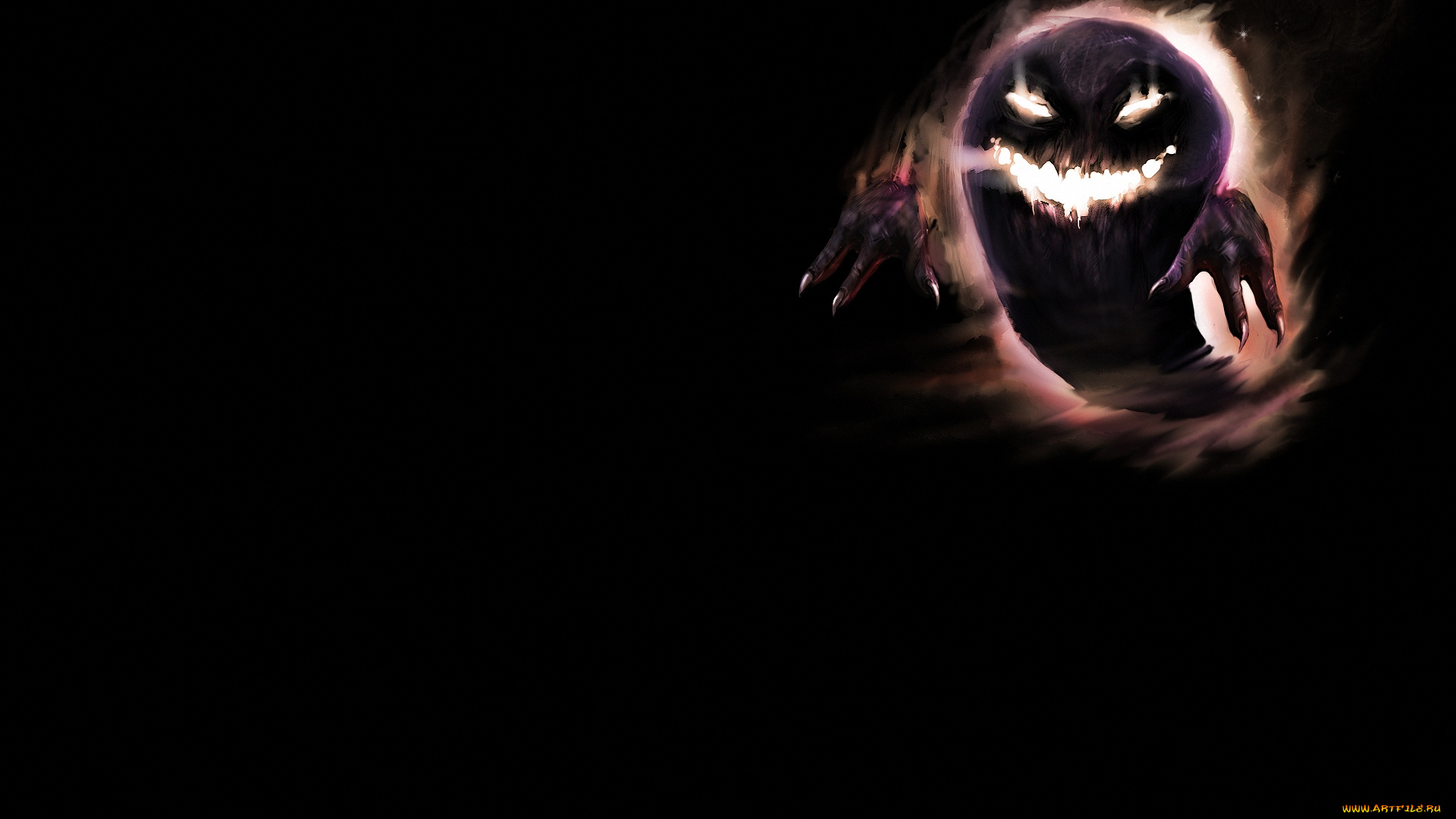 аниме, pokemon, призрак, монстр, haunter