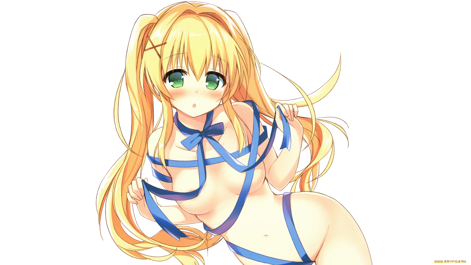 аниме, summer, pockets, фон, взгляд, девушка