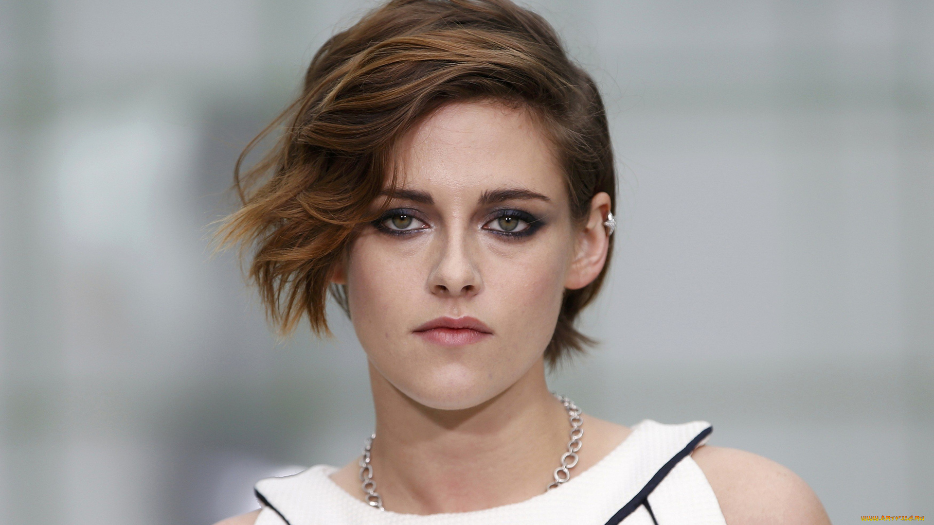 девушки, kristen, stewart, лицо, шатенка, актриса