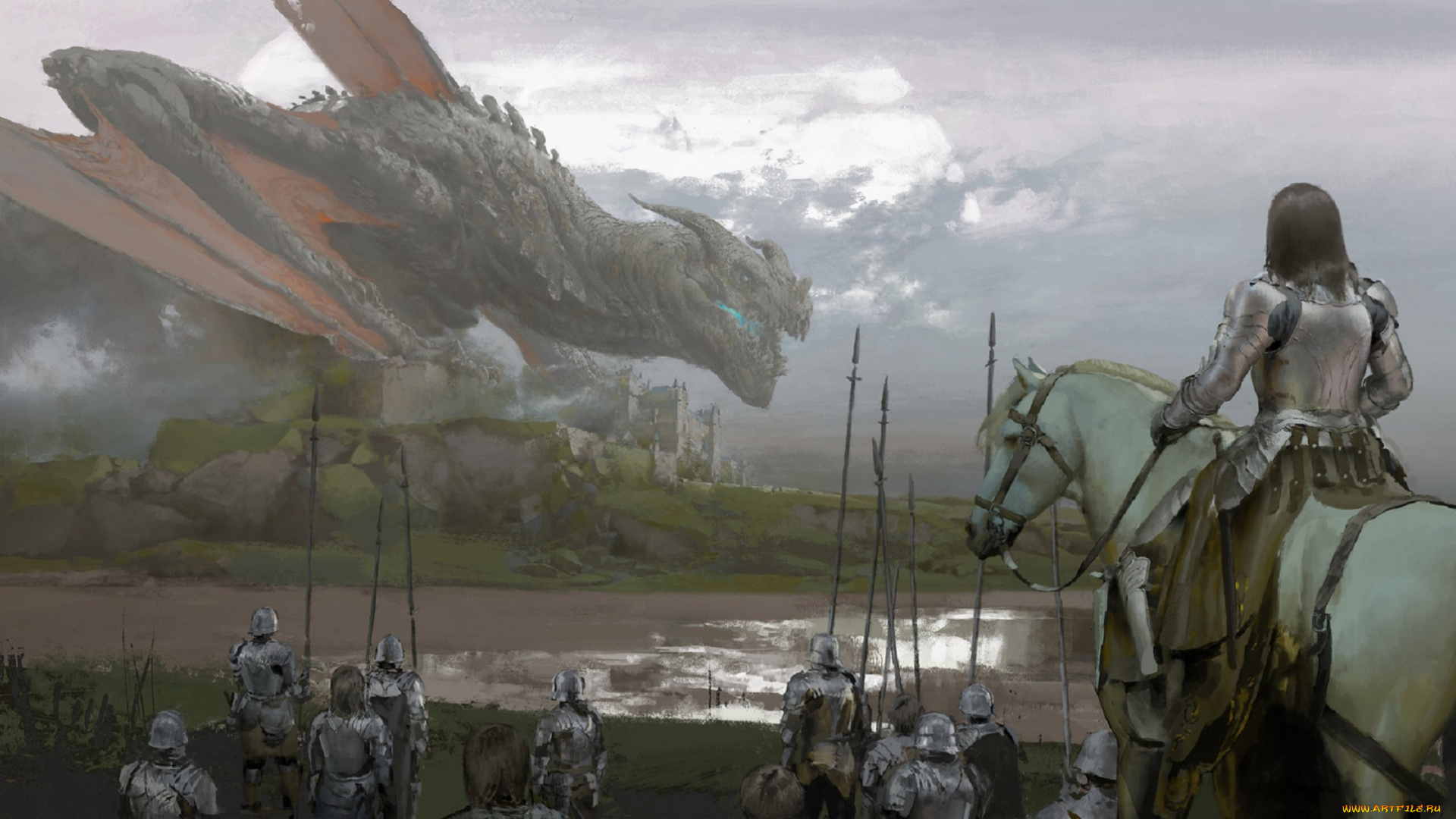 фэнтези, драконы, ruan, jia