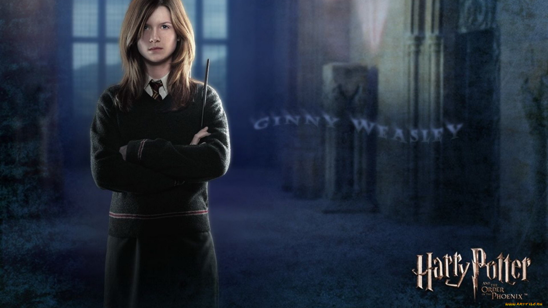 кино, фильмы, harry, potter, and, the, order, of, the, phoenix, палочка, ведьма, джинни, уизли