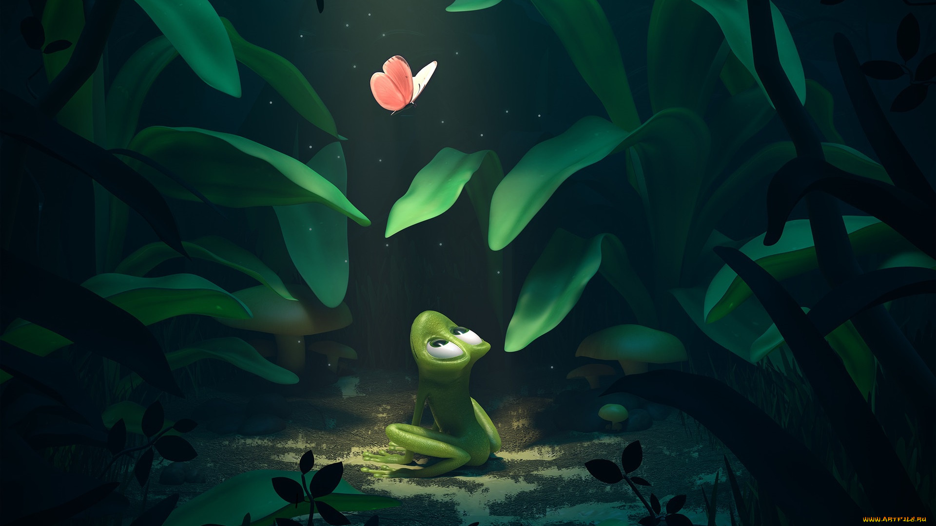 рисованное, животные, , лягушки, pedro, couto